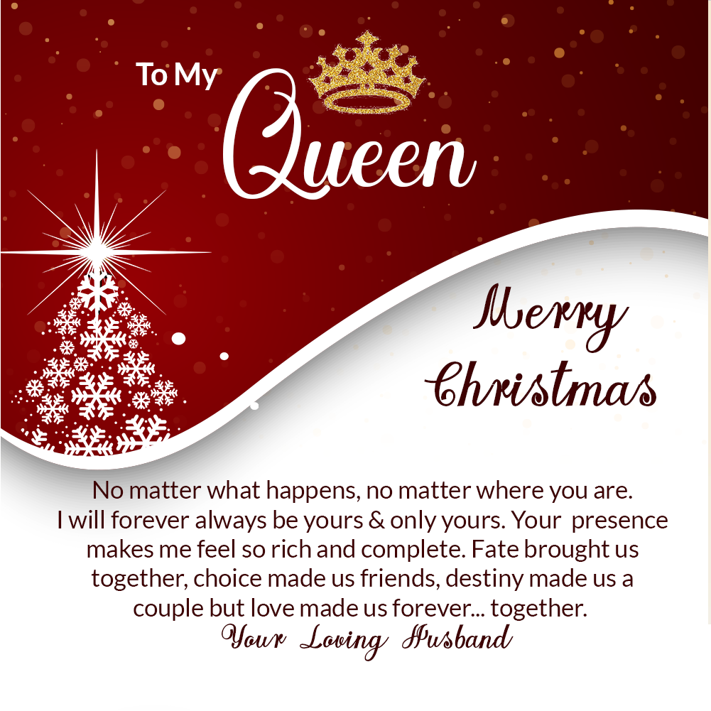 Love Knot Necklace, Christmas Gift for Wife, To My Queen Necklace for Women, Love Necklace for Women, Gifts for Wife Romantic, To My Wife Necklace From Husband on Christmas